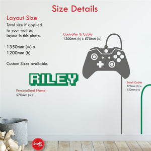 
            
                Load image into Gallery viewer, XBOX One Personalised Wall Sticker size 1350x1200mm
            
        