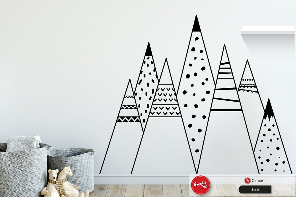 
            
                Load image into Gallery viewer, Scandinavian Mountains Large Wall Art Sticker
            
        